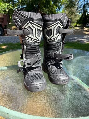 MSR Black Youth Motocross Boots
